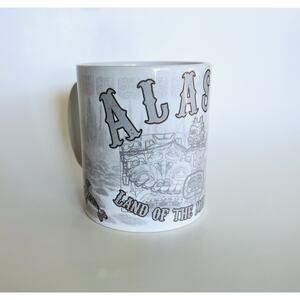 Vintage Alaska Souvenir Mug – Land of the Midnight Sun – Retro Mug
